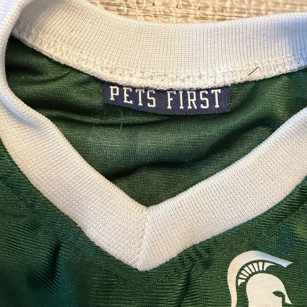 Pets First Michigan State Spartans Pet Jersey Dog XL (Runs Small) Green Mesh